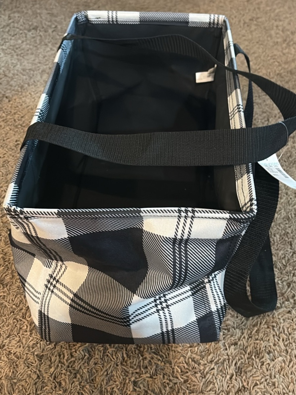 Maurices Black & White Plaid Men’s Toiletry Tote